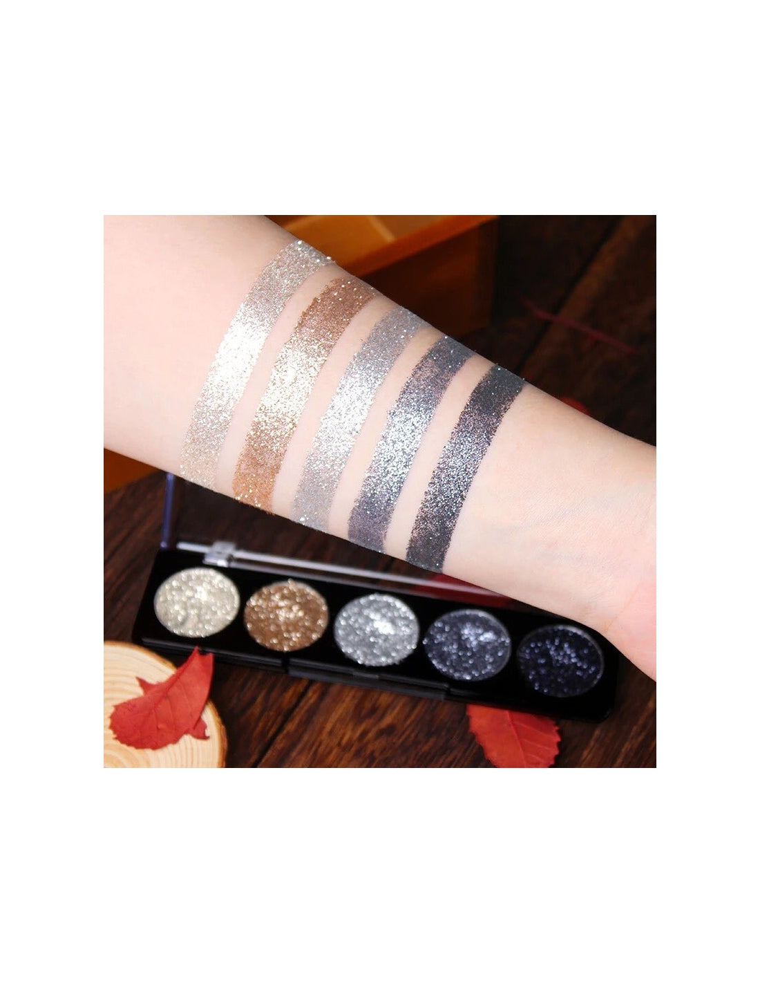 Paleta 02 de sombras con glitter imagic