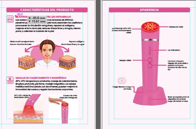 Infrared LED Dispositivo De Rejuvenecimiento Facial