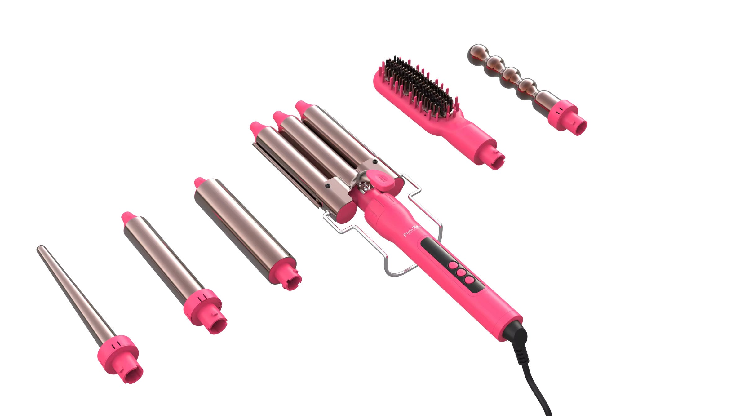 Ferro 6 En 1 Diana Fletes Pink Titanium Galvanizado